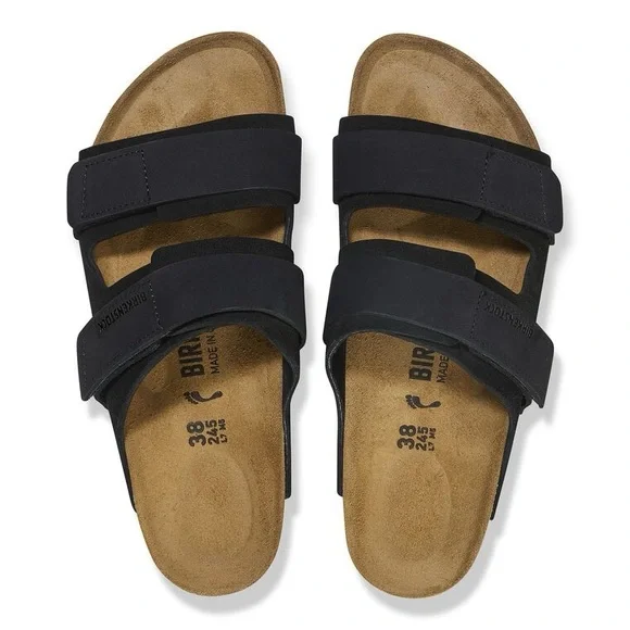 Birkenstock Uji Nubuck-Suede Leather - Black - Picture 3 of 9